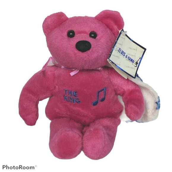 Elvis A Rama The King Pink Teddy Bear Plush - Picture 1 of 5
